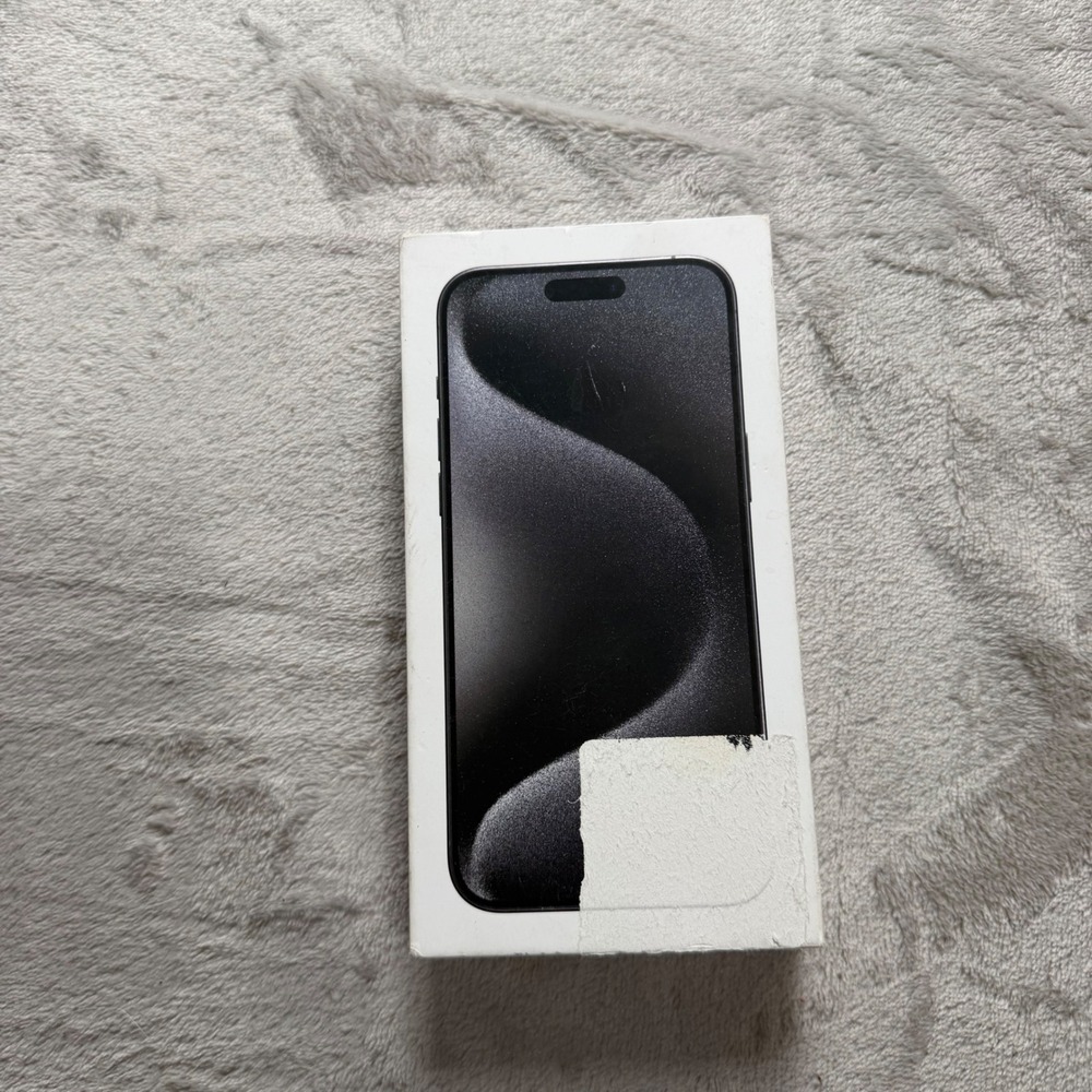 Apple iPhone 15 Pro Max 256GB Black Titanium Empty Retail Box Only A2849‎